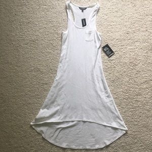 EXPRESS NWT high-low white dress XS